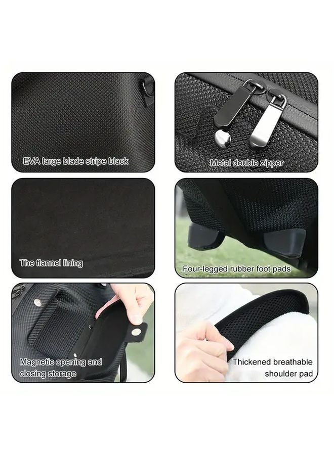Black EVA Hard Shell Travel Case For Boombox 1 2 3 Durable Protective Storage Bag - Image 3